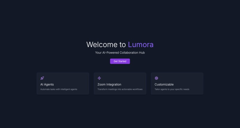 Lumora project screenshot