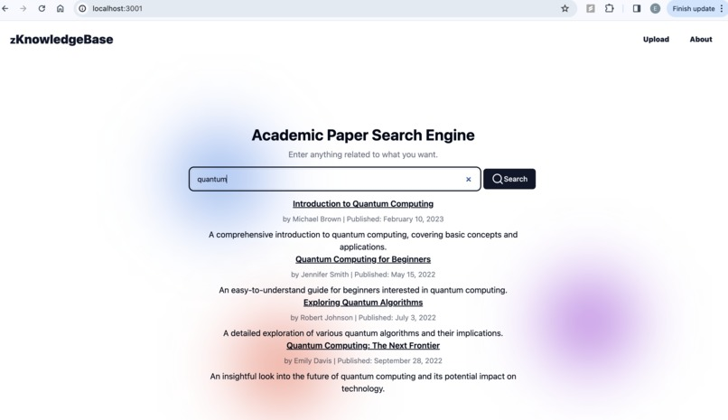zKnowledgeBase project screenshot